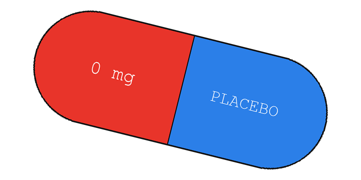 Red and blue capsule